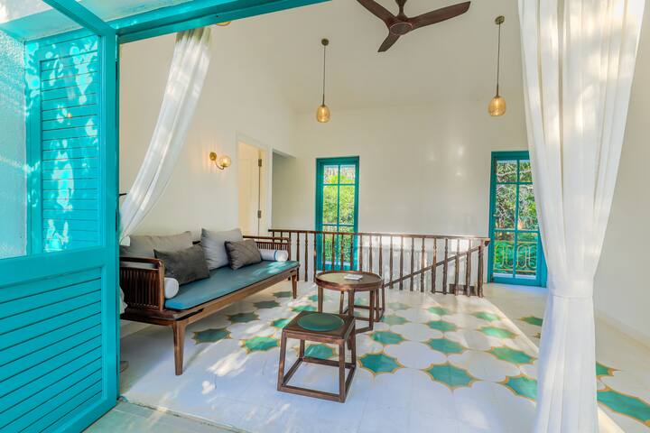 ELIVAAS Casa Lotus-Secondary · Villa W/ Pvt Pool, Garden Lounge & Scenic Balcony