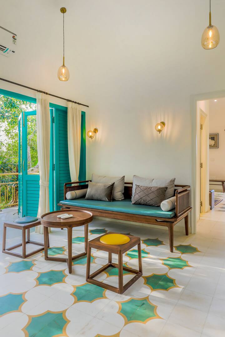 ELIVAAS Casa Lotus-Secondary · Villa W/ Pvt Pool, Garden Lounge & Scenic Balcony