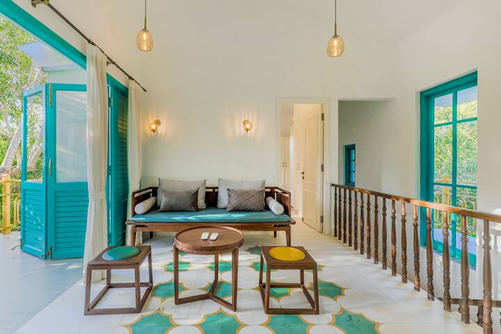 ELIVAAS Casa Lotus-Secondary · Villa W/ Pvt Pool, Garden Lounge & Scenic Balcony
