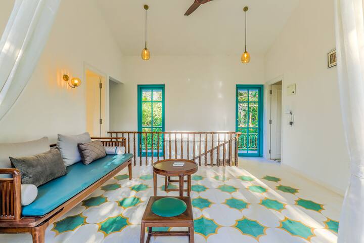 ELIVAAS Casa Lotus-Secondary · Villa W/ Pvt Pool, Garden Lounge & Scenic Balcony