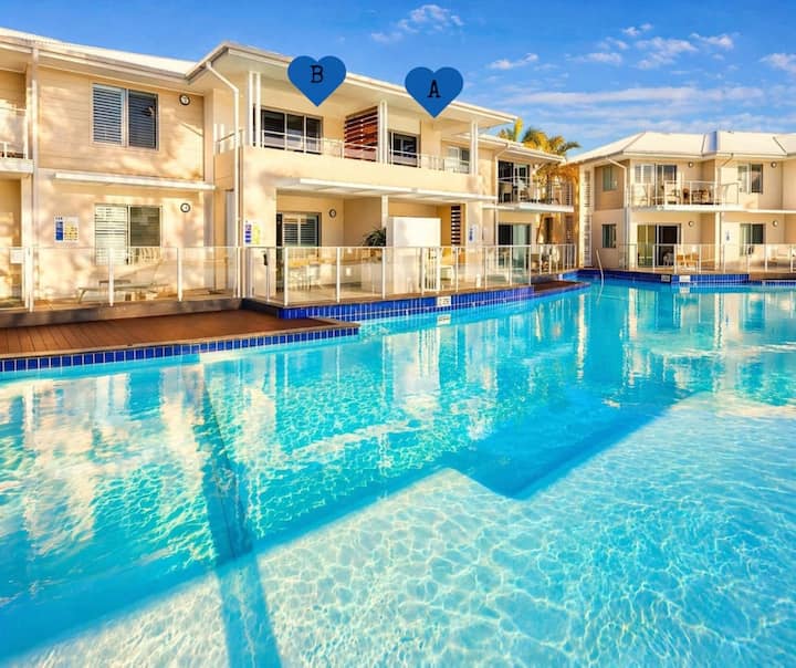 Newly Restyled 2 Bedroom Unit Oaks Pacific Blue - Tomaree National Park