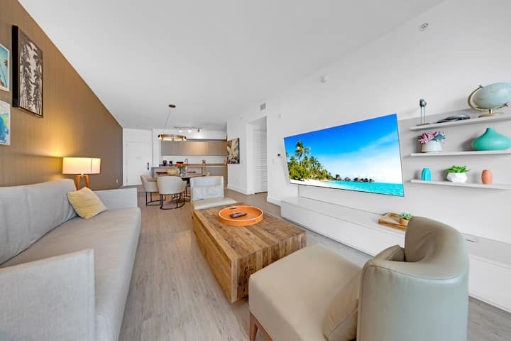 New Beachfront 1br • Ocean View • Pool & Parking - Hallandale Beach, FL