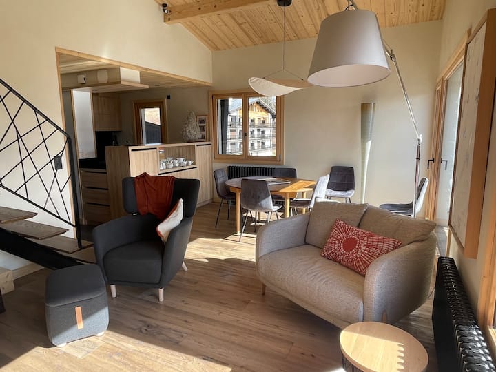 Duplex Contemporain à Megève. Huit Couchages - Megève