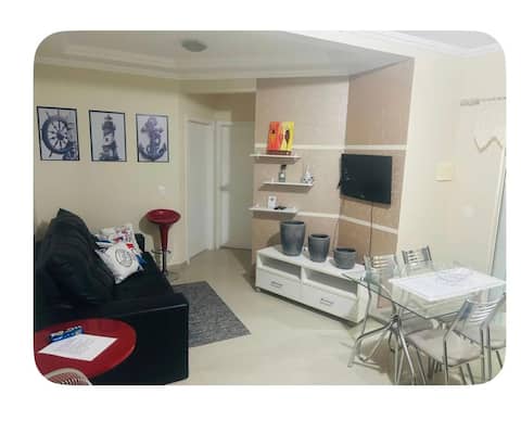 Top performing Airbnb: Ground Floor Apartment with Private Patio and Safe on the Beach in Capivari
