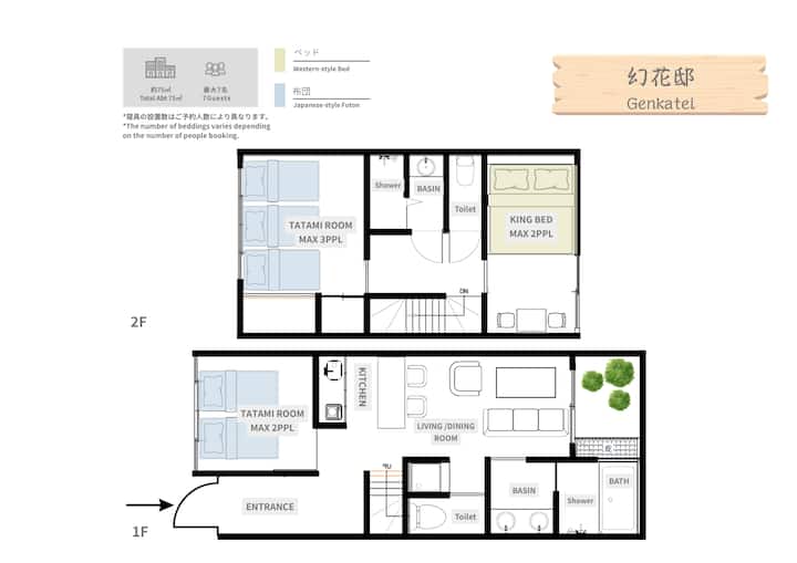 Genkateiーkyoto Station 6 Mins By Walk～machiya - Kyoto