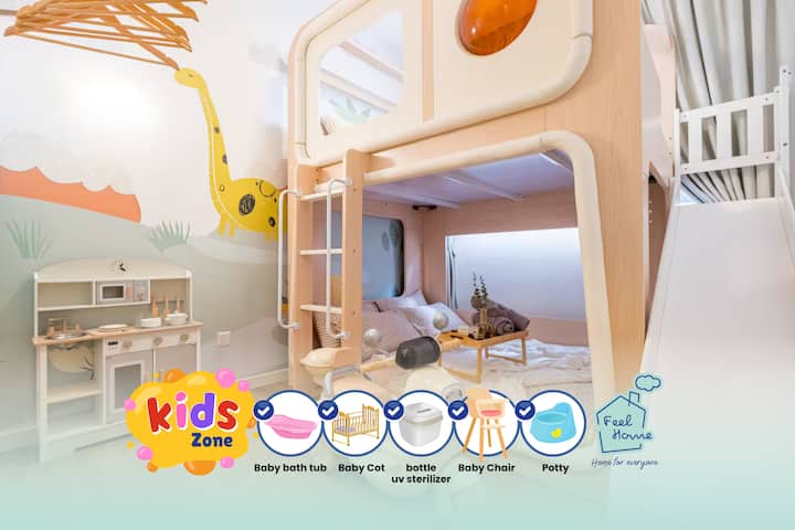 Dinosaur Kingdom Family Room W/ Slides | M Vertica - Kuala Lumpur