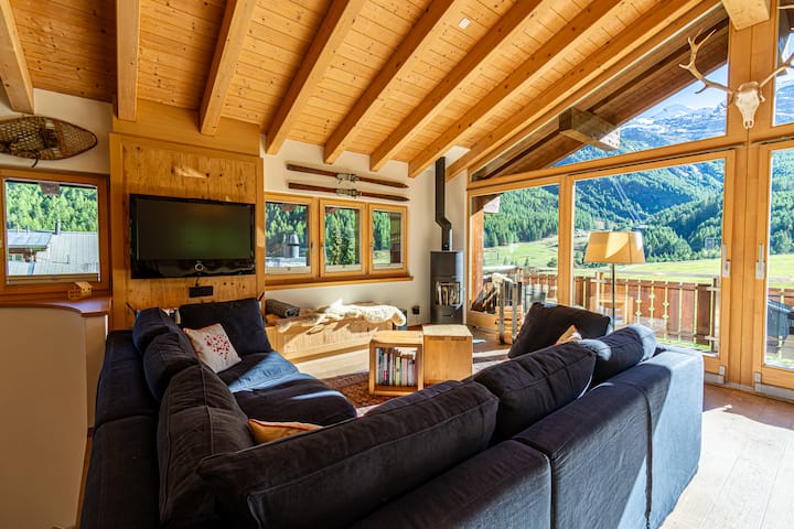 New! Ski In & Out Winter Paradise At Chalet Anna - Saas-Grund