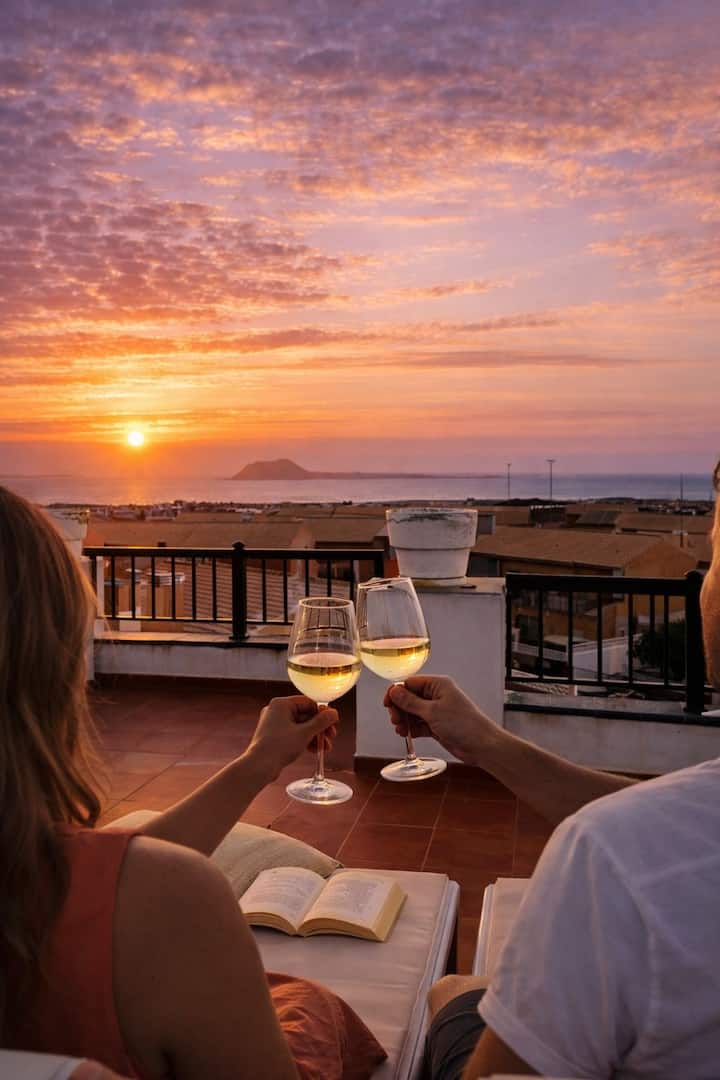 Casa Ibizkus • Rooftop- Sunset-vue Mer-piscine - Fuerteventura