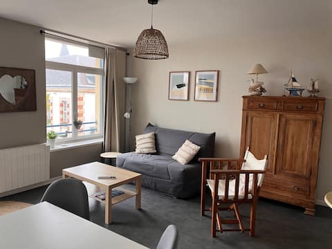 Successful Airbnb property: Peaceful & bright apartment in the heart of Wissant in Wissant