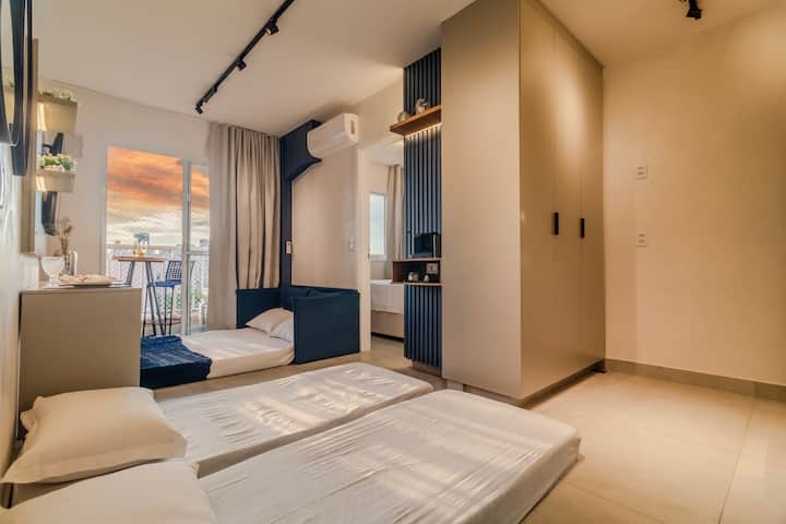 Loft De Luxo No Brás P/grupos C/ Ar, Vaga E Metrô - São Paulo