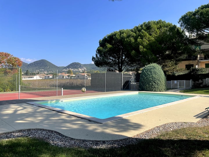 Duplex Provençal, Climatisé, Vue Sur Les Vignes - Gigondas