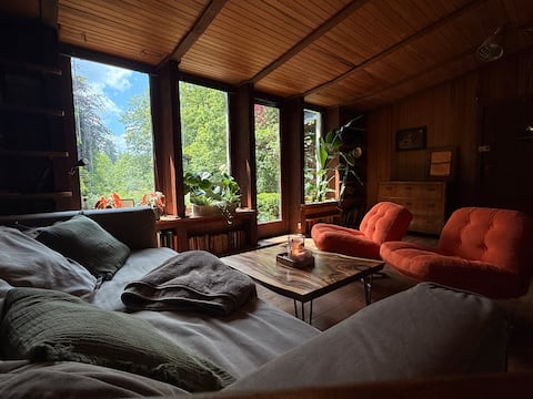 Beliebte Airbnb-Anzeige: Lakeside hideaway - wooden cabin with fireplace & pure nature in Clausthal Zellerfeld
