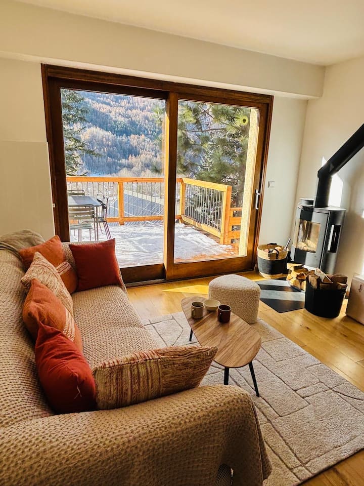 Appart Chaleureux 6 Pers / Plein Sud / Terrasse - Briançon