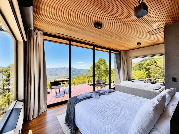Chalé Com Vista E Hidro Em Campos Do Jordão - Campos do Jordão