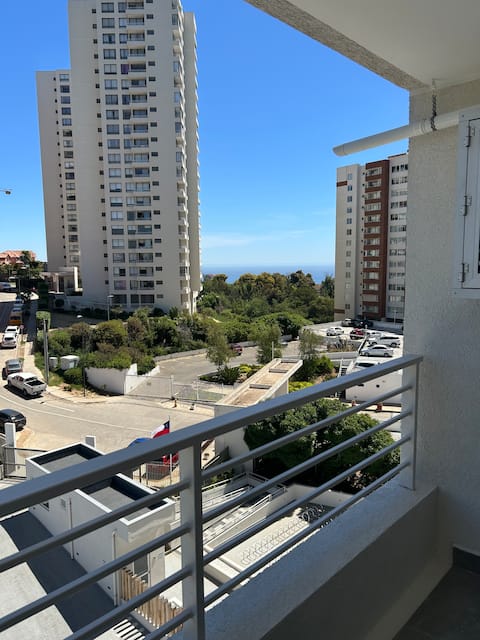 Relax in Viña del Mar, 2 bedrooms and free parking.