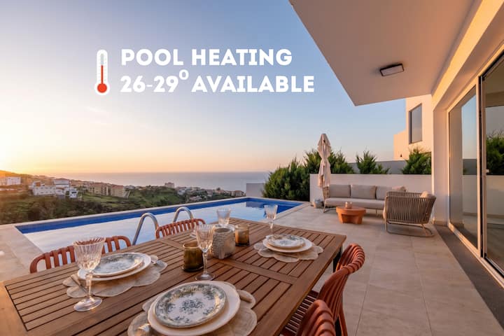 Sunny Ocean View Villa - Calma