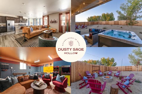 Dusty Sage Hollow~ Hot Tube + Arcade + Fire Pit