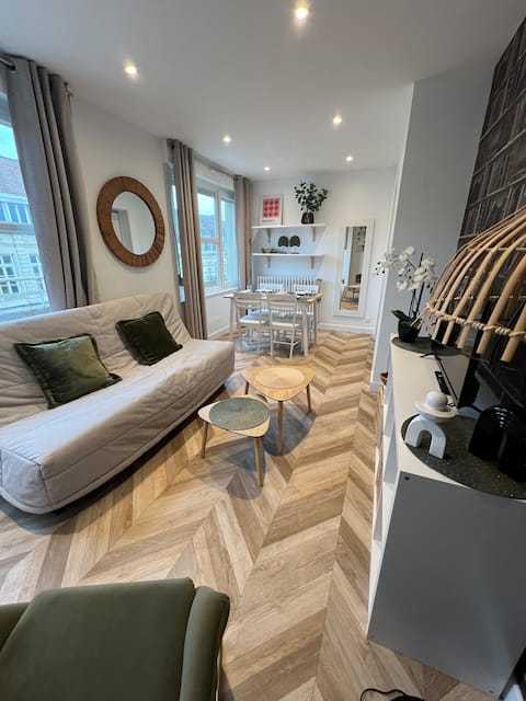 Top Airbnb: renovated city center long stay rate in Valenciennes
