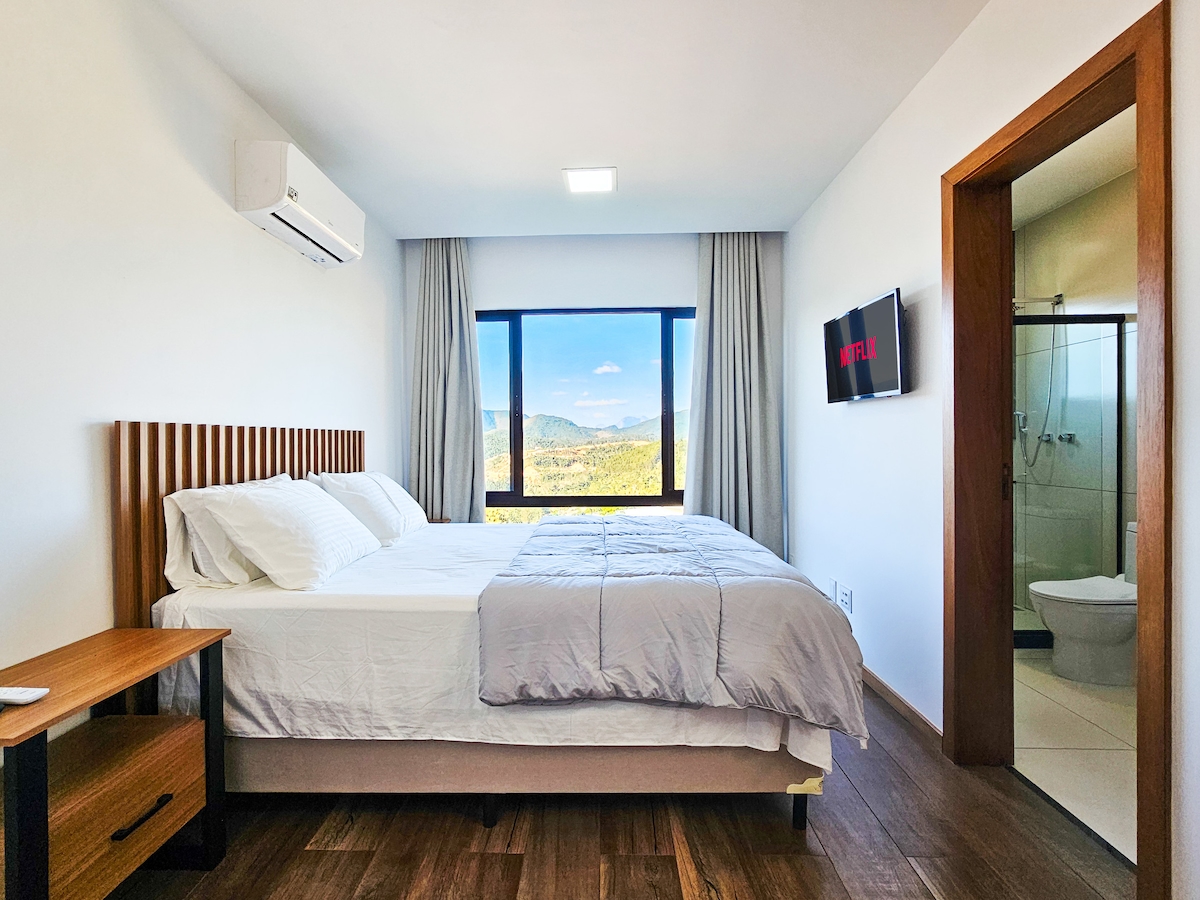 Apartman s pogledom na pilu, klima-uređaj i TV za savršene noći