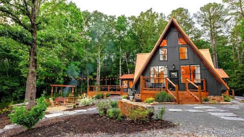 Gorgeous A-frame on 18 private acres
3 bed, 3 bath
