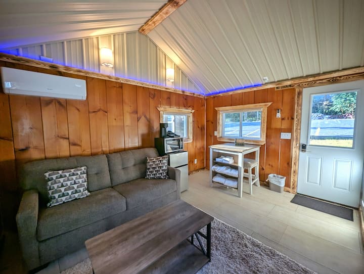 Fireside Cabin 4 | Devils Lake Tiny Cabin W/porch - Baraboo, WI