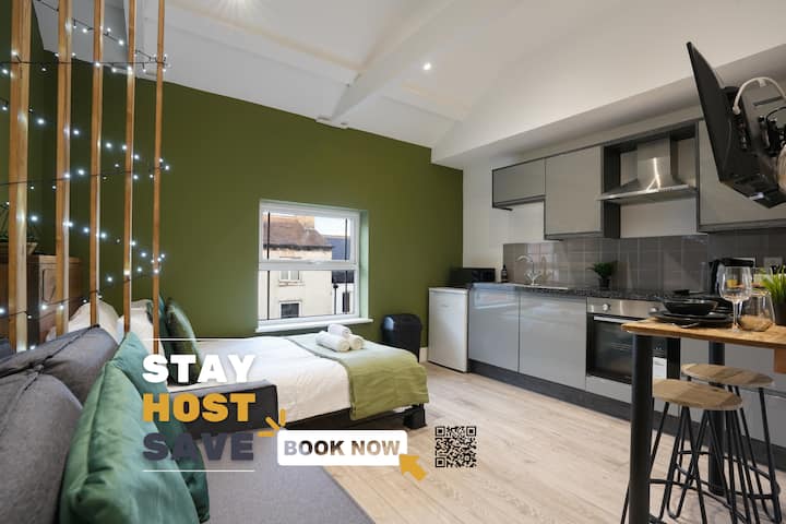 Olive Branch Apt | Stylish Studio Apt W/ Sofa Bed - Sheffield