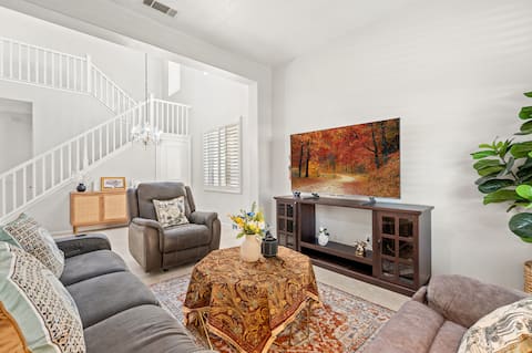 Elegant & Quiet 4BR Home/7 Beds/2.5BA/Near 71 Fwy