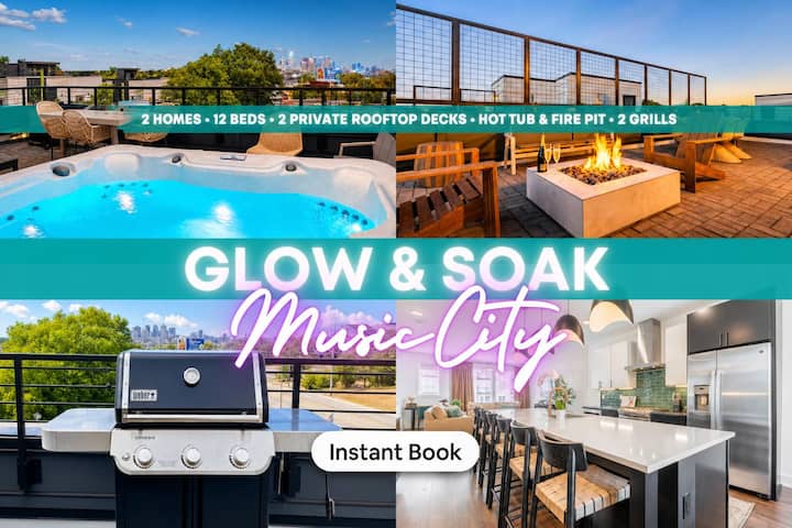 8 Chambres Toits - Terrasses Spa - Vue Sur La Vill - Nashville, TN