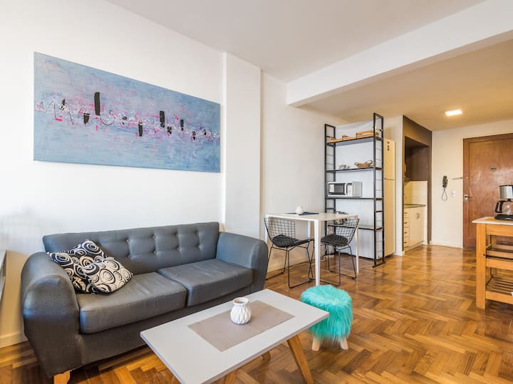 Квартира-студия в Balvanera для 2 человек