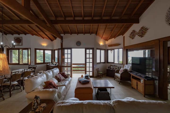 Casa Com Piscina - Vista Panorâmica Para O Mar - Ubatuba