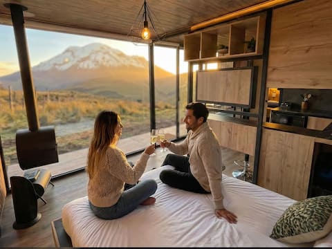 Tiny house Corona. Comfort facing Chimborazo