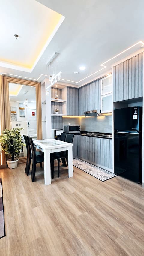 Comfy 2BR, 2 Beds,1 Bath, 4 Pax, Mall of Indonesia