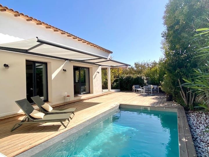 Villa Familiale Avec Piscine, Proche Des Plages - Carnon