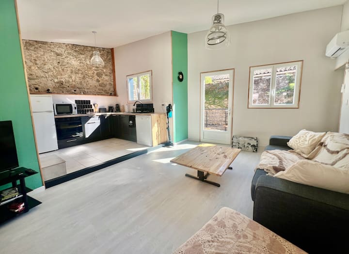 La Bohème : Appartement T2 Centre Puichéric - Lagrasse