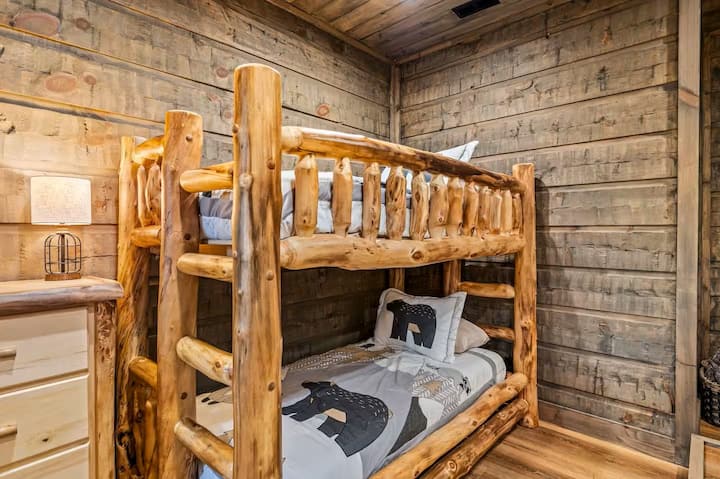 Bedroom 4 - Queen over Queen Bunk Bed 1 (Entertainment Room, Lower Floor)