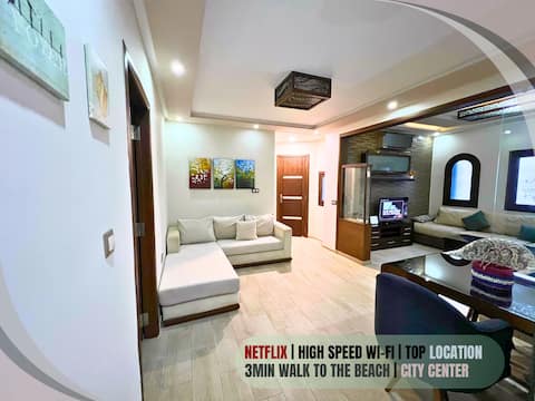 Successful Airbnb property: Lovely and Cozy Flat | City Center & Beach Steps in M'diq