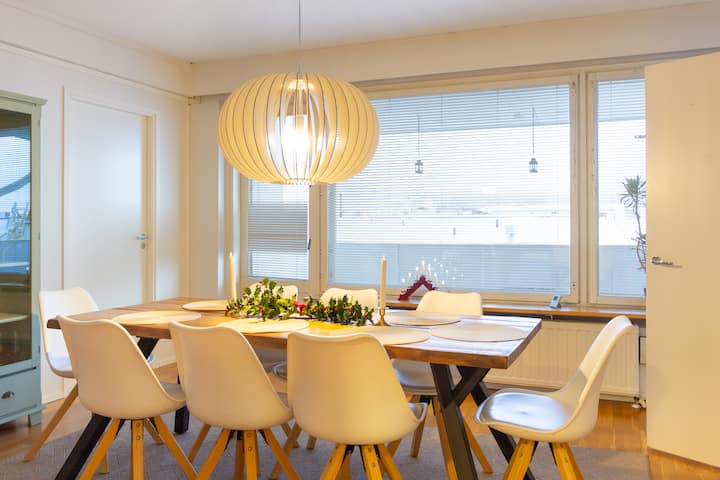 Spacious 3br City Apt | Balcony, Parking, Sleeps 9 - Rovaniemi