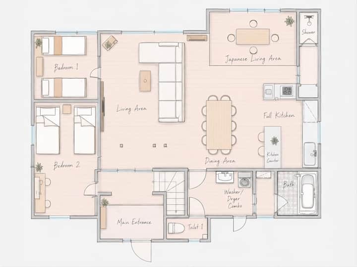 Tokinoma｜5br Villa For 16｜ski 4m｜lavender 15m - Furano