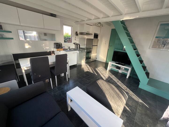 Chalet 4/6 Pers Avec Jardin + Piscine & Tennis - Calvados