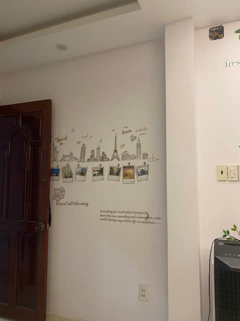 Private room-Working space in Central-Late checkin