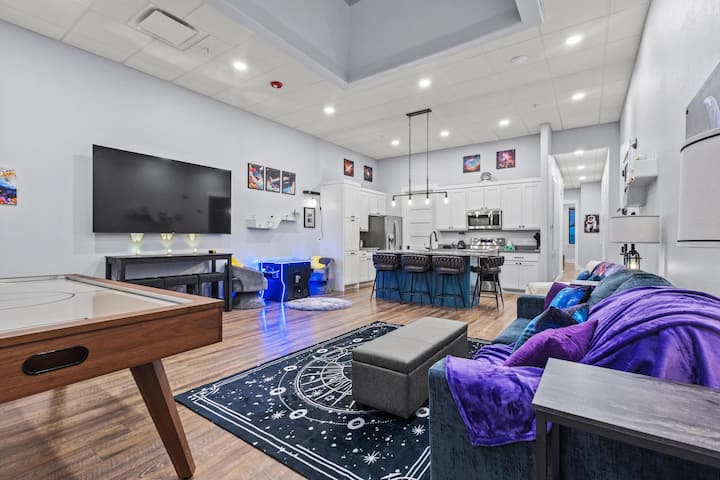 85 inch TV/Air Hockey Table