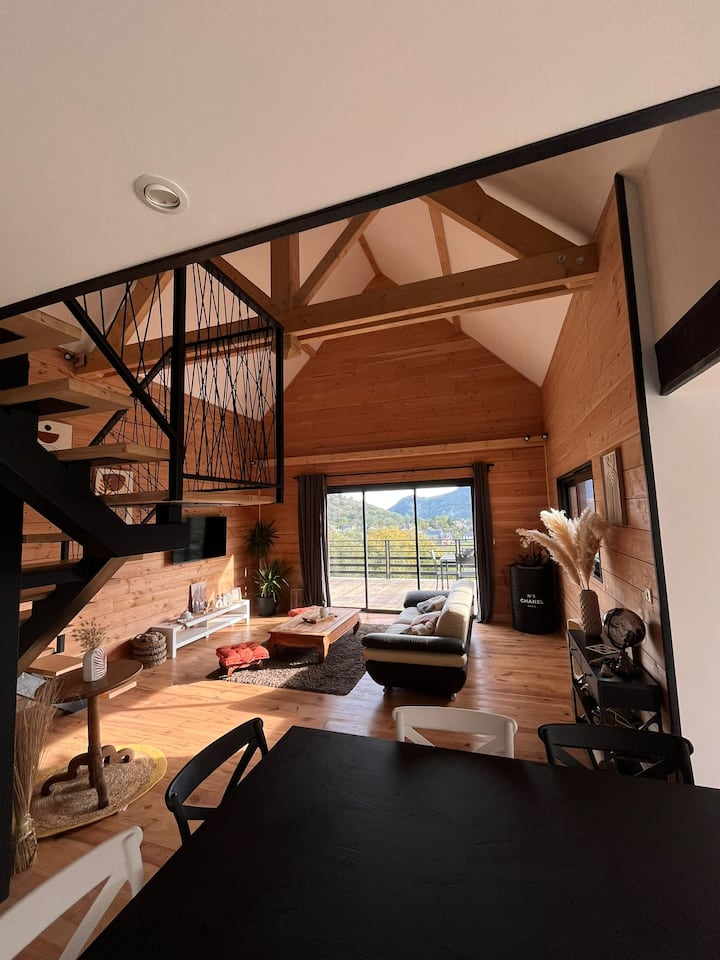Chalet Des 3 Pics Piscine Vue Sur Les Montagnes - Lourdes