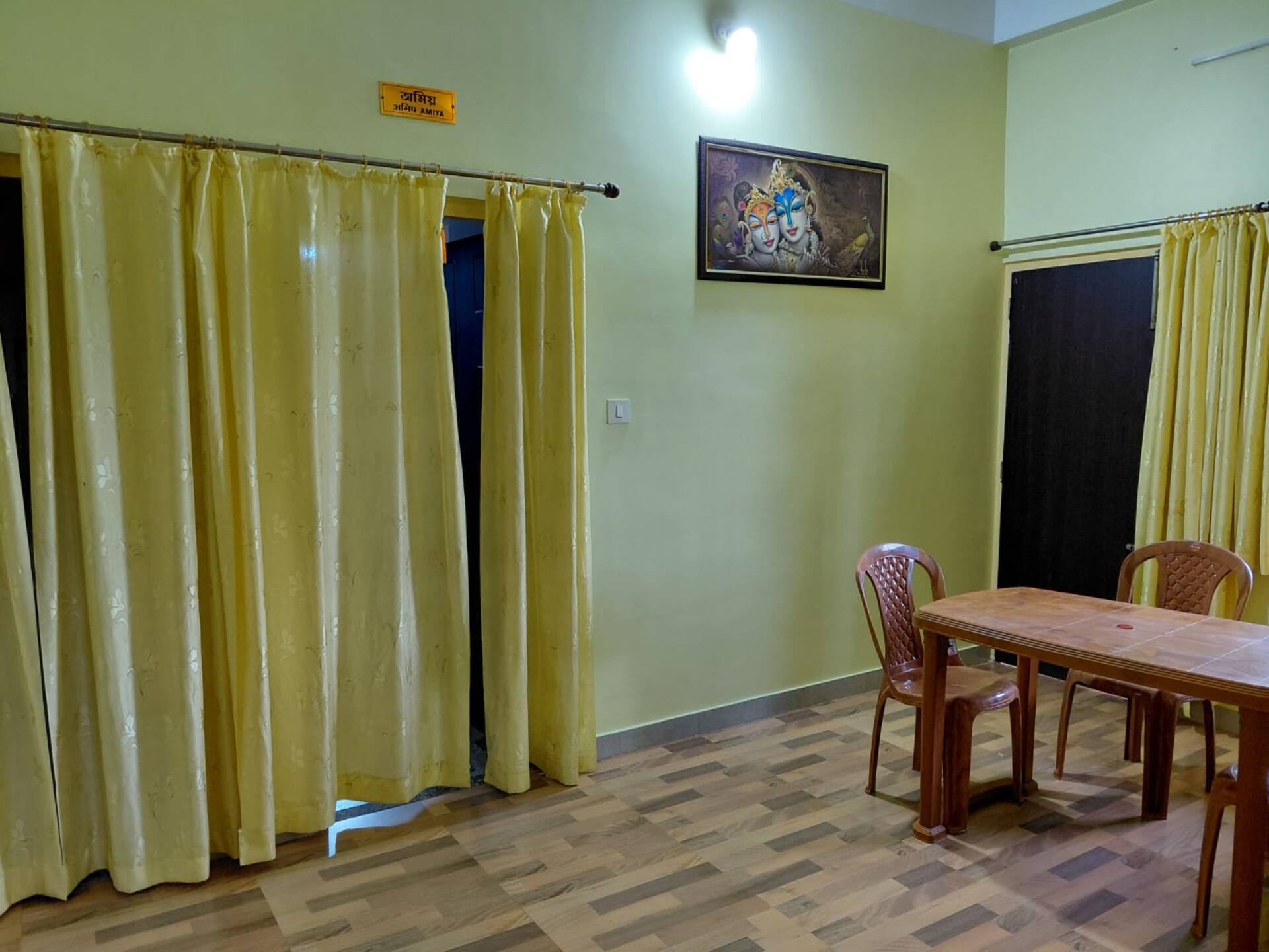 2BHK 3Bath 2Triple bedded AC Rooms Balcony Kitchen