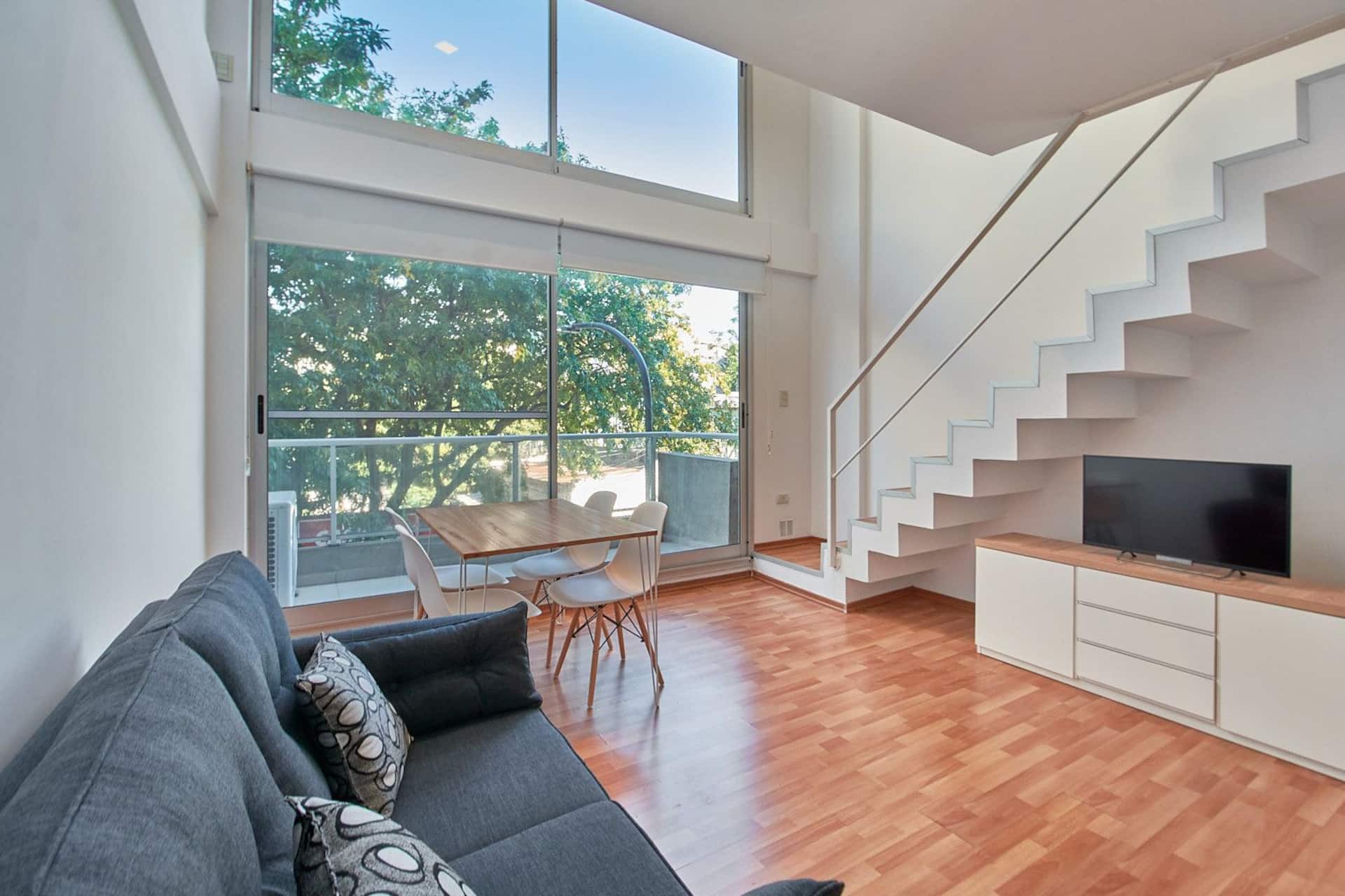 Apartamento duplex de 1 quarto em Palermo