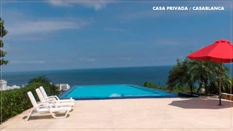Detached house with a spectacular view.