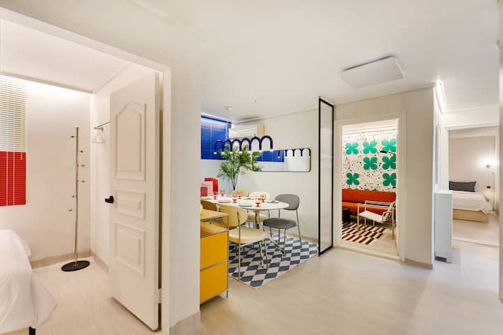 Hongdae 5 Min · 3 Br · 11 Guests · Parking+luggage - Seoul