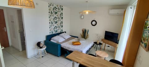 Top Airbnb: Ti Dodo cozy studio with 2 swimming pools in Saint Pierre