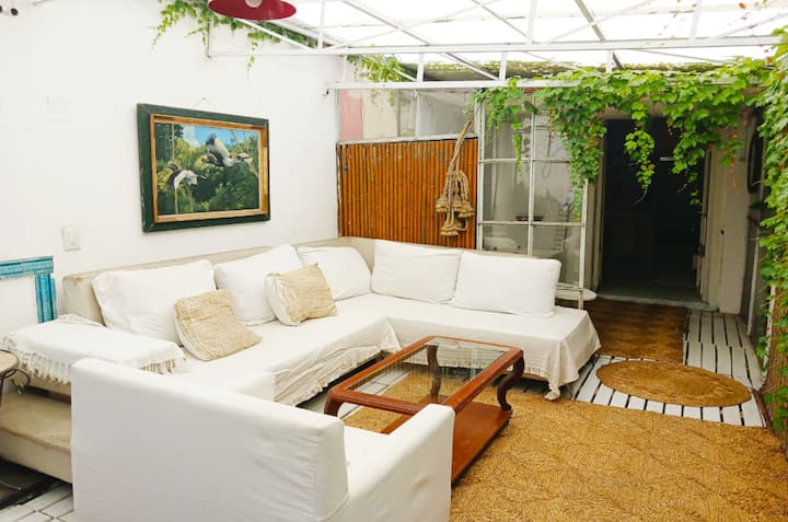 Apartamento com 1 quarto, terraço e jacuzzi em San Telmo