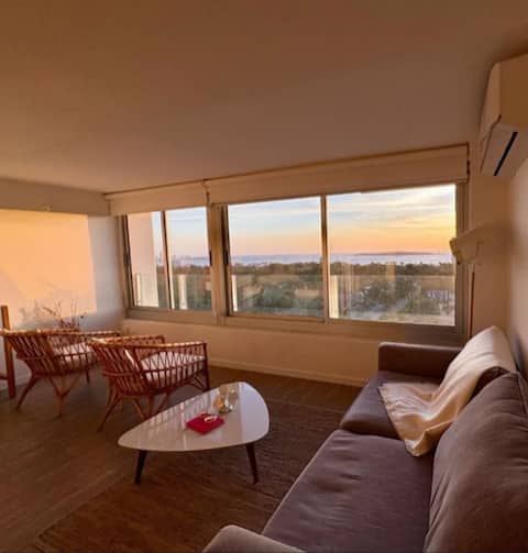 Spacious studio with a dream view