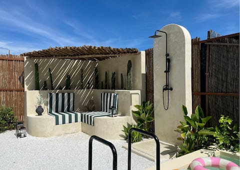 Mediterranean-style villa with a private pool